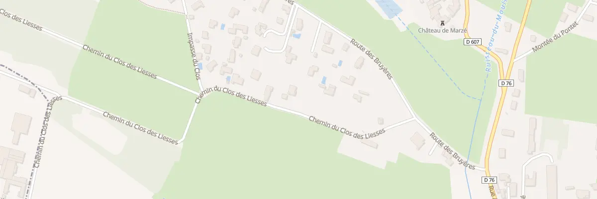 Plan du 232 Che du Clos des Liesses à Alix