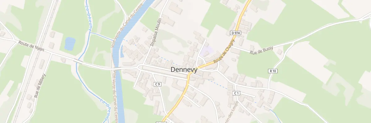 Plan du 2 Rte de Chagny à Dennevy