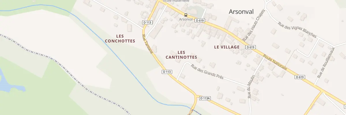 Plan du 9002 Rue Tantane à Arsonval