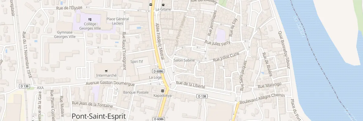 Plan du 6 Rue Joliot Curie à Pont-Saint-Esprit