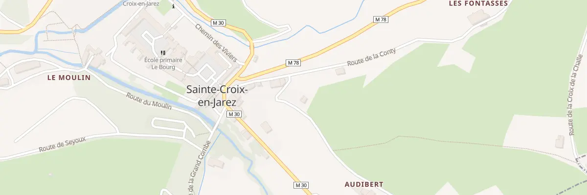 Plan du 79 Che d’Audibert à Sainte-Croix-en-Jarez