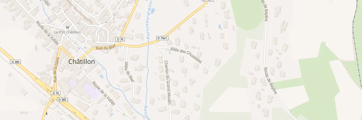 Plan du 5159F Les Chuzelees à Châtillon