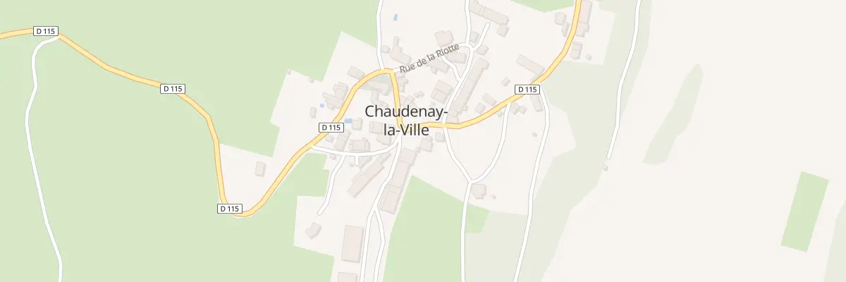 Plan du 2 Rte de Colombier à Chaudenay-la-Ville