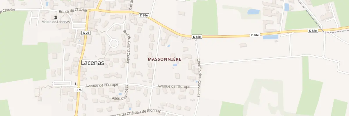 Plan du 119 Rue de Massonnière à Lacenas