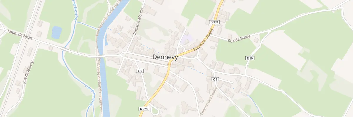 Plan du 6 Rte de Chagny à Dennevy