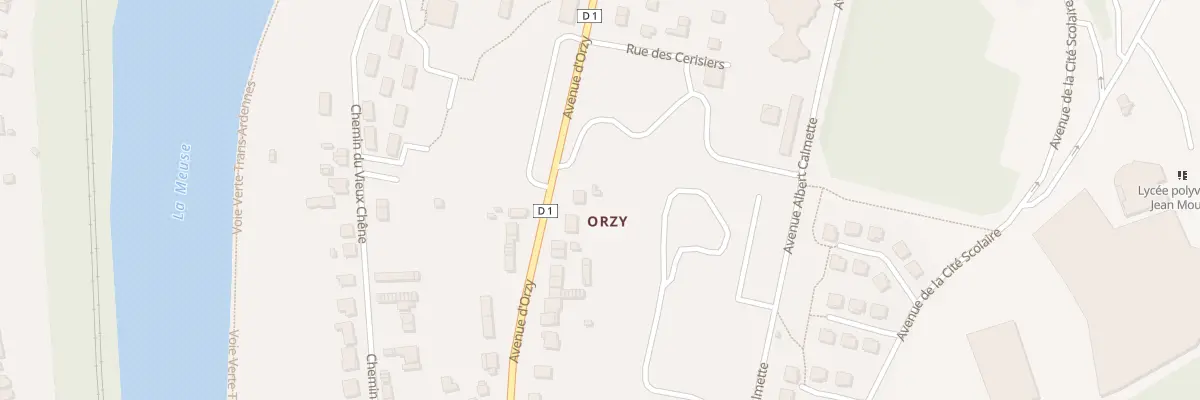 Plan du 681 Av d’Orzy à Revin