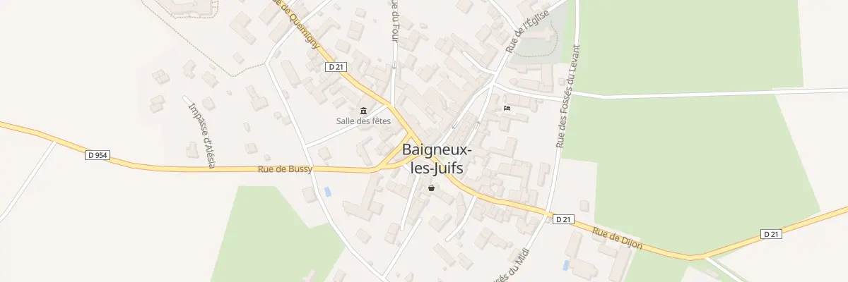 Plan du 2 Rue de Quemigny à Baigneux-les-Juifs