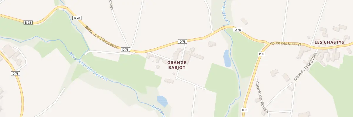 Plan du 89 Rue de la Grange Barjot à Régnié-Durette