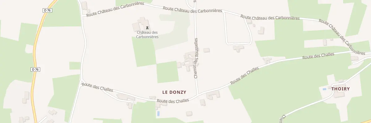 Plan du 768 Che des Rousselles à Lacenas