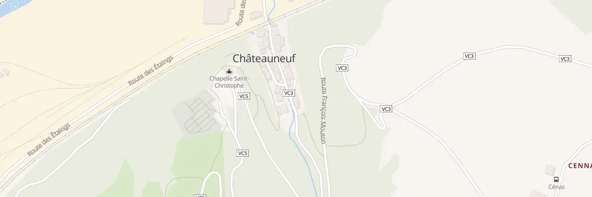 Plan du 230 Rte François Mouton à Châteauneuf