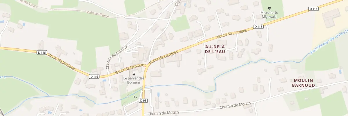 Plan du 48 Rte de Liergues à Porte des Pierres Dorées