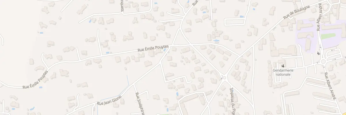 Plan du 43 Rue Jean Giono à Laudun-l’Ardoise