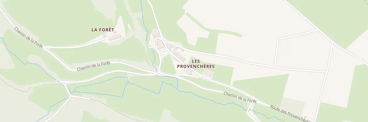 Plan du 5167F Les Provencheres à Serrières