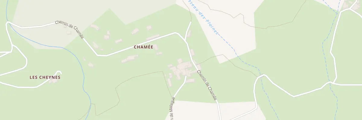 Plan du 127 Chamée à Flaviac