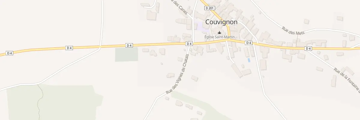 Plan du 4 Rue des Vignes de Chatais à Couvignon
