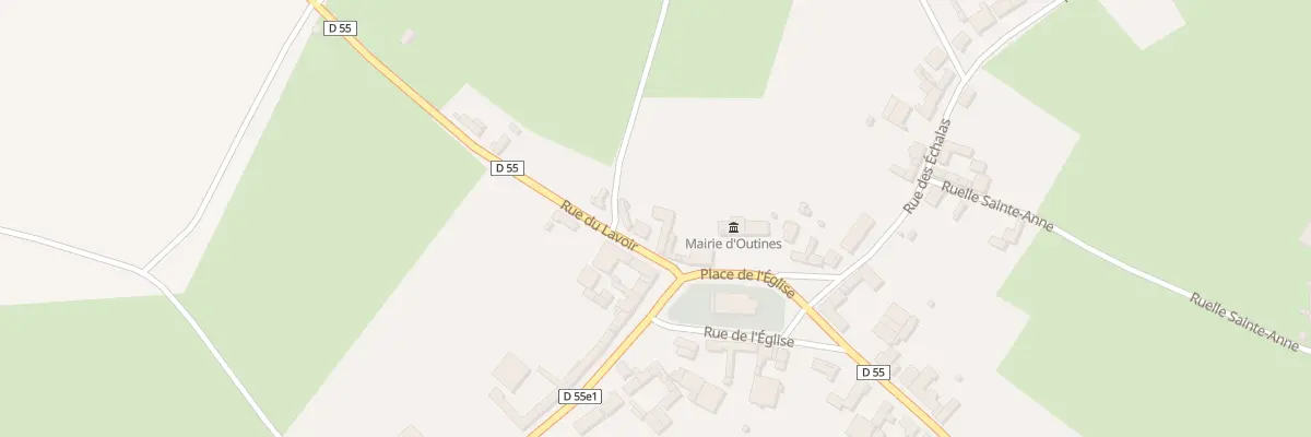 Plan du 1 Rue du Lavoir à Outines
