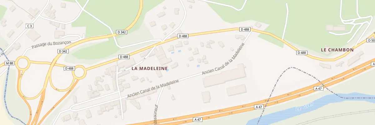 Plan du 5410 La Madeleine à Chabanière