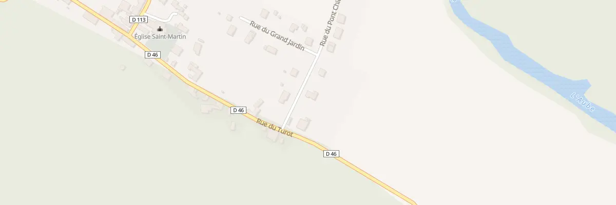 Plan du 2 Rue du Pont Chiquard à Jaucourt