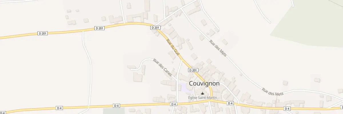 Plan du 7 Rue du Gue à Couvignon