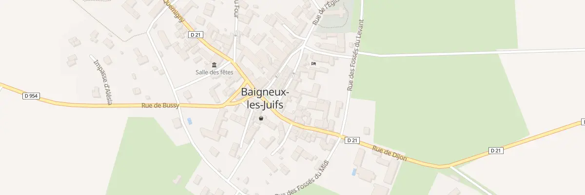 Plan du 6 Rue des Halles à Baigneux-les-Juifs