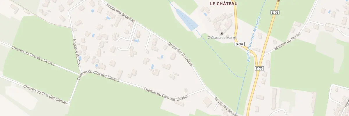 Plan du 269 Rte des Bruyères à Alix