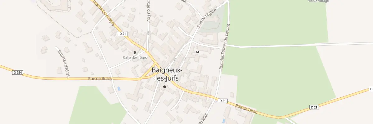 Plan du 10 Rue des Halles à Baigneux-les-Juifs
