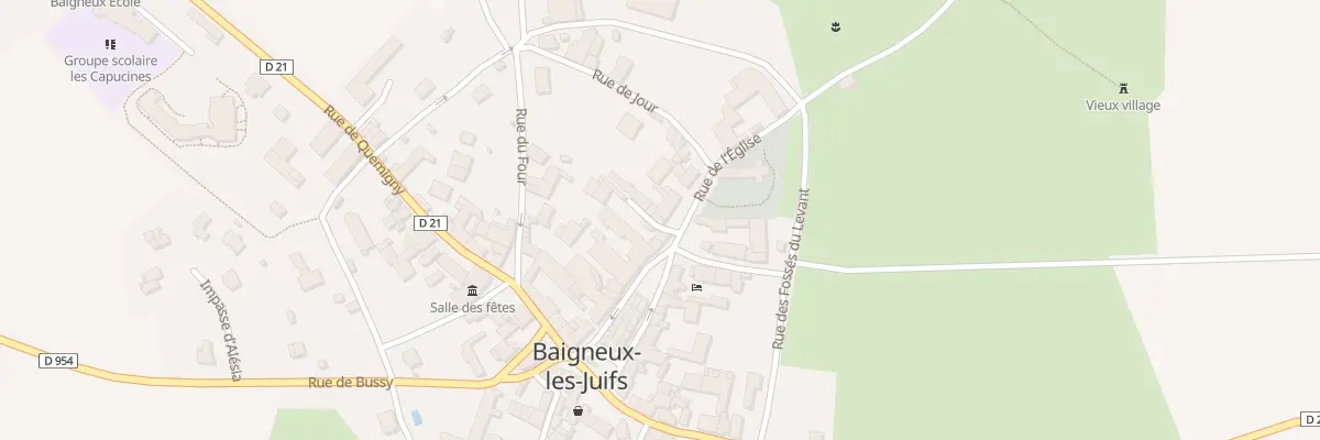 Plan du 19 Rue de l’Eglise à Baigneux-les-Juifs