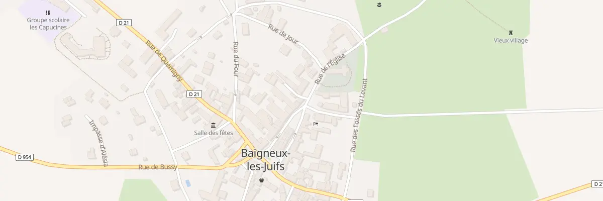 Plan du 17 Rue de l’Eglise à Baigneux-les-Juifs