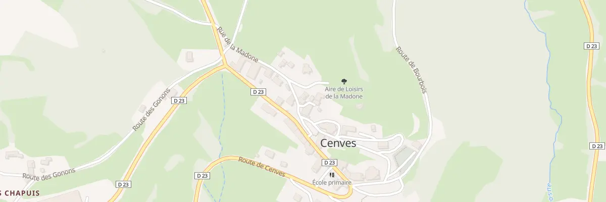 Plan du 5020 Le Bourg à Cenves