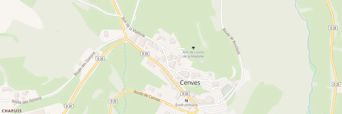 Plan du 5020B Le Bourg à Cenves