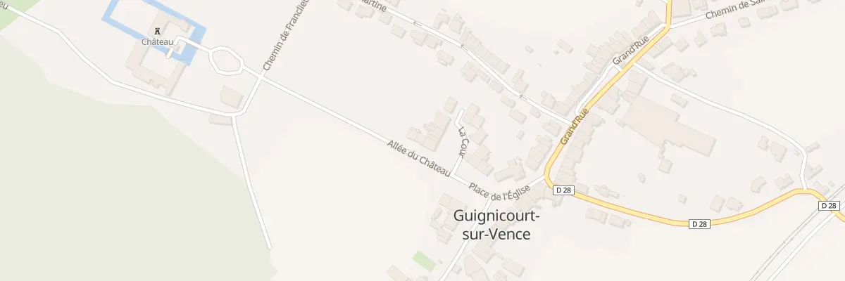 Plan du 1 La Cour à Guignicourt-sur-Vence