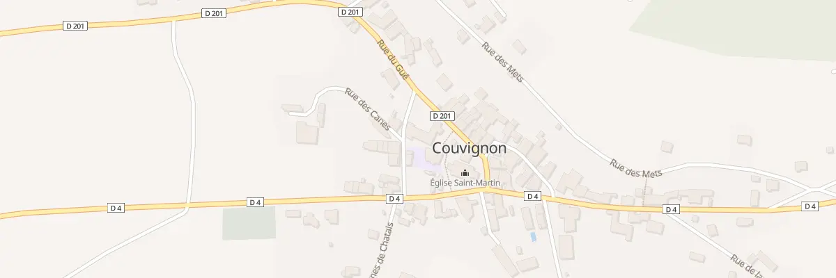 Plan du 4 Rue des Promenades à Couvignon