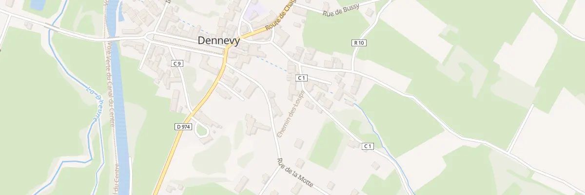 Plan du 2 Che des Loups à Dennevy