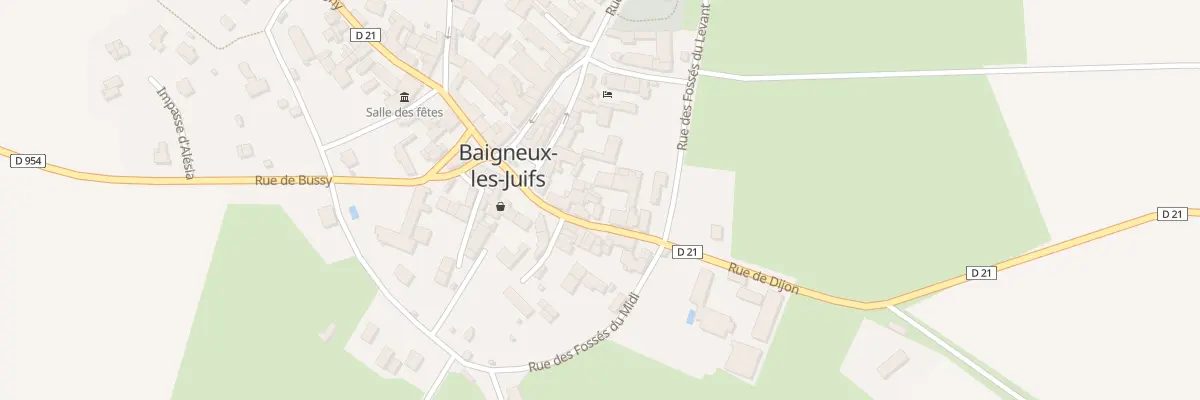Plan du 7 Rue de la Porte de Dijon à Baigneux-les-Juifs
