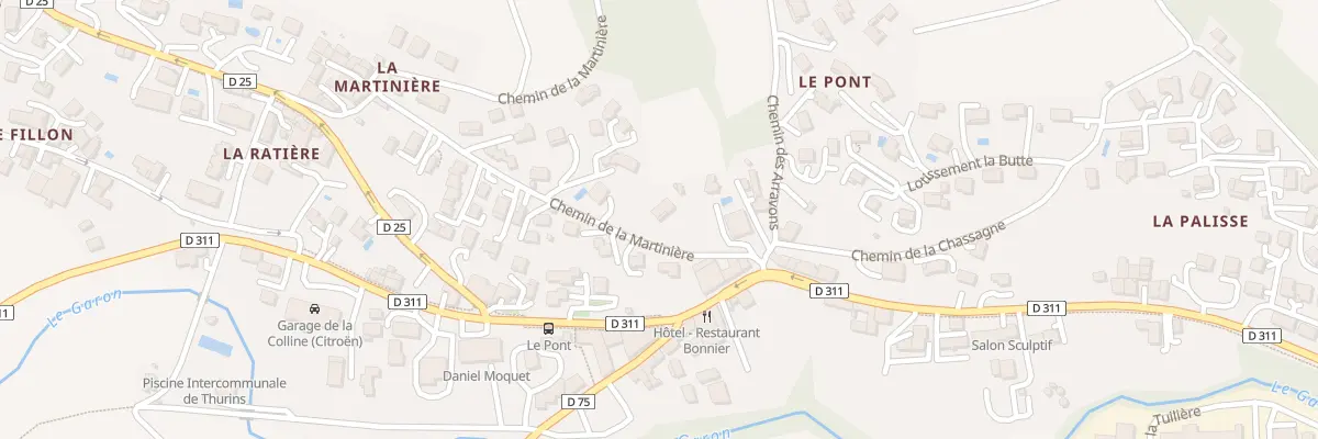 Plan du 29 Che de la Martiniere à Thurins