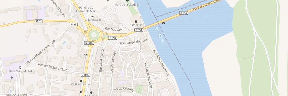 Plan du 38 Rue Louis Bruguier Roure à Pont-Saint-Esprit