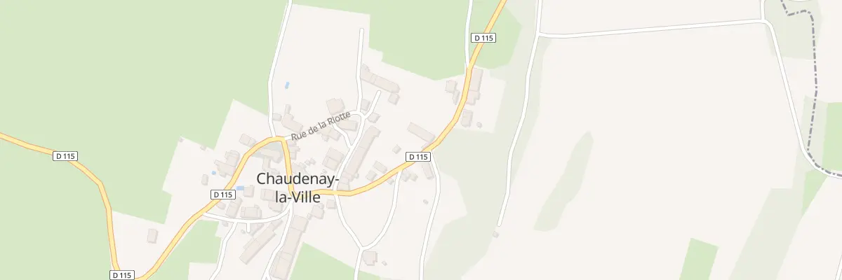 Plan du 5 Rte de Colombier à Chaudenay-la-Ville