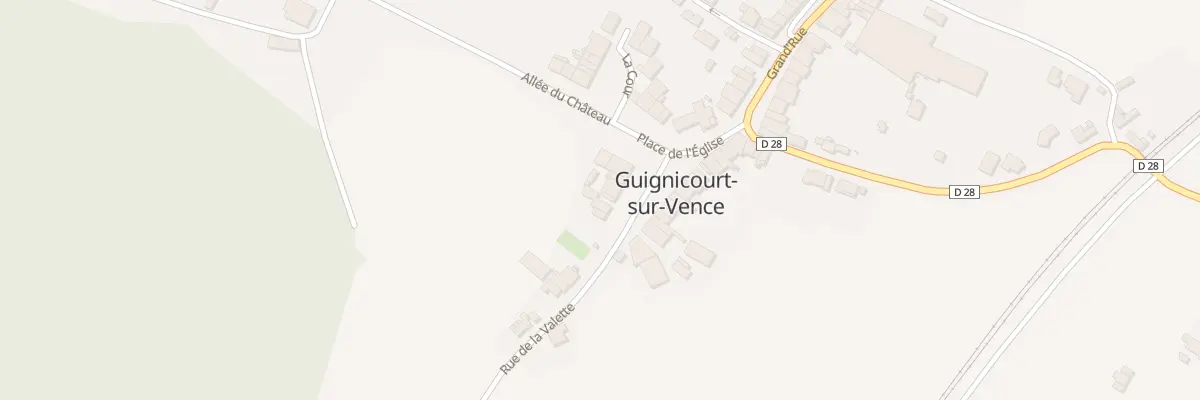 Plan du 1 Rue de la Valette à Guignicourt-sur-Vence