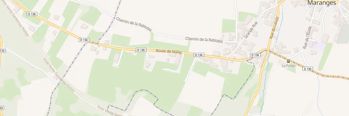 Plan du 8 Rte de Nolay à Dezize-lès-Maranges