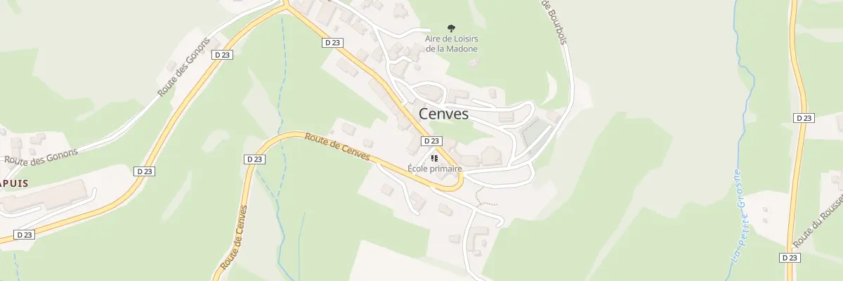 Plan du 1191 Rte de Cenves à Cenves