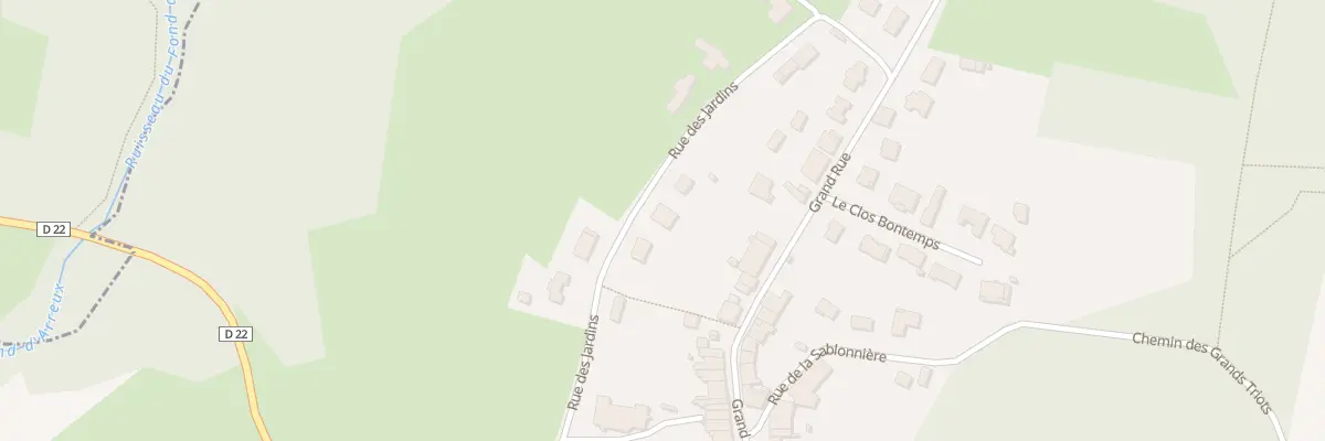 Plan du 11 Rue des Jardins à Arreux
