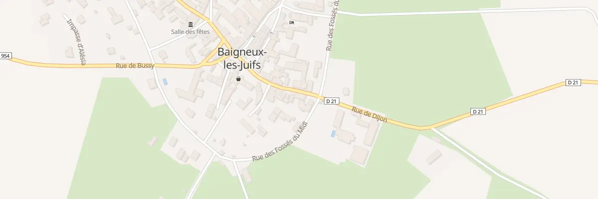 Plan du 9023 Rue de la Porte de Dijon à Baigneux-les-Juifs