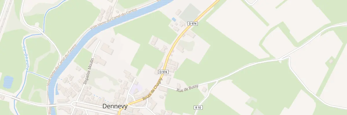 Plan du 16 Rte de Chagny à Dennevy