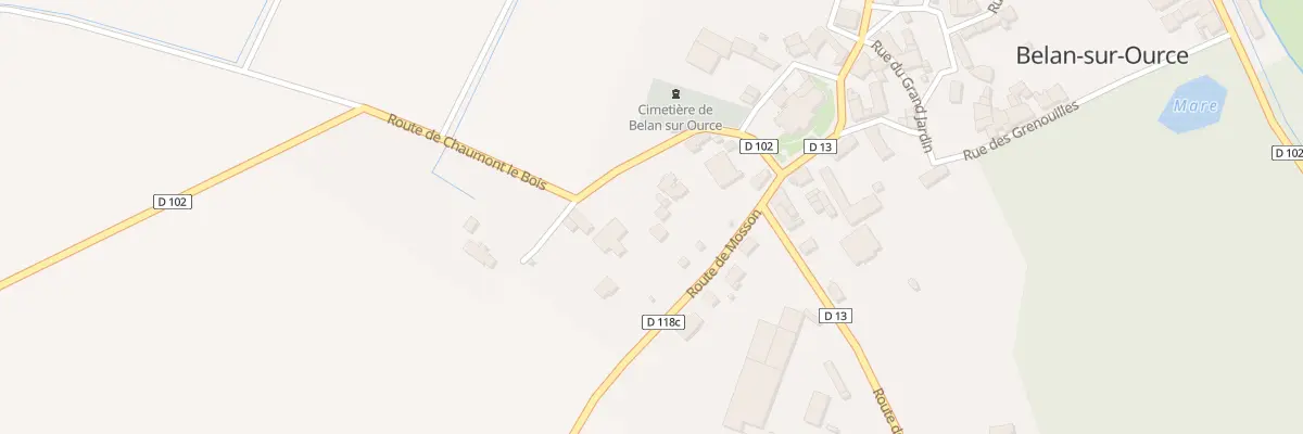 Plan du 9 Rte de Chaumont-le-bois à Belan-sur-Ource