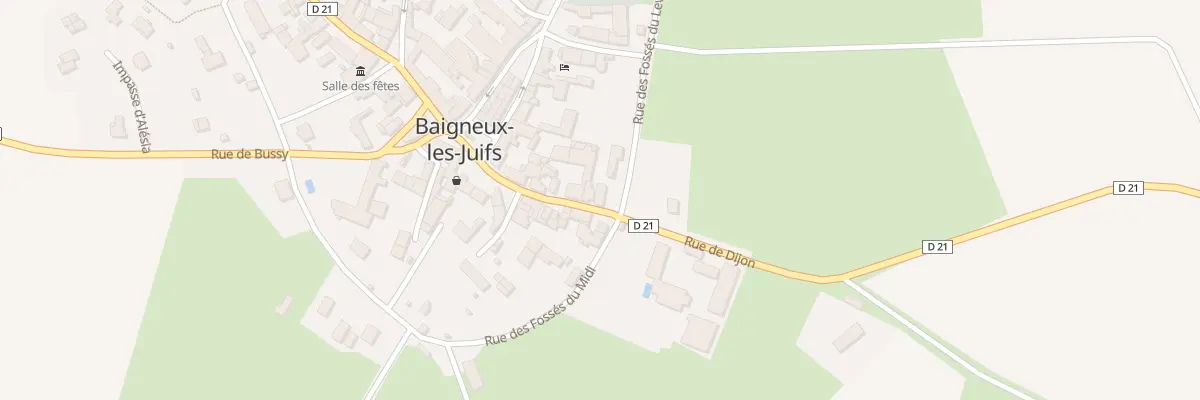 Plan du 11 Rue de la Porte de Dijon à Baigneux-les-Juifs