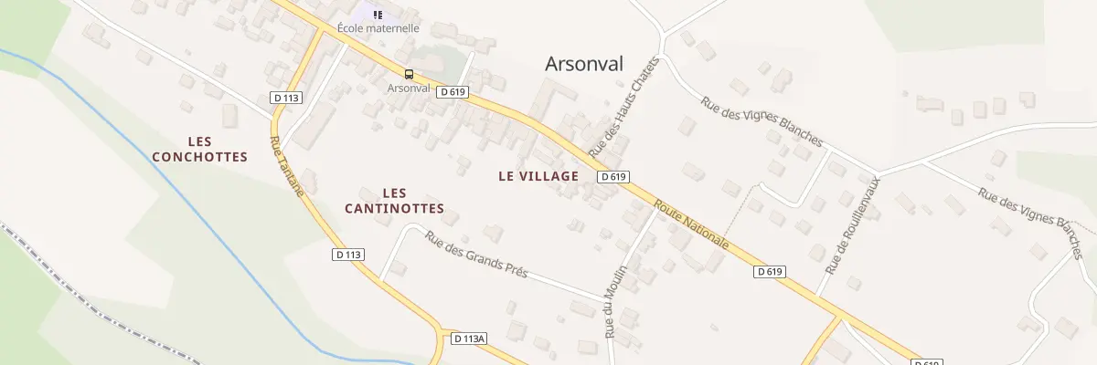 Plan du 19 Rte Nationale à Arsonval