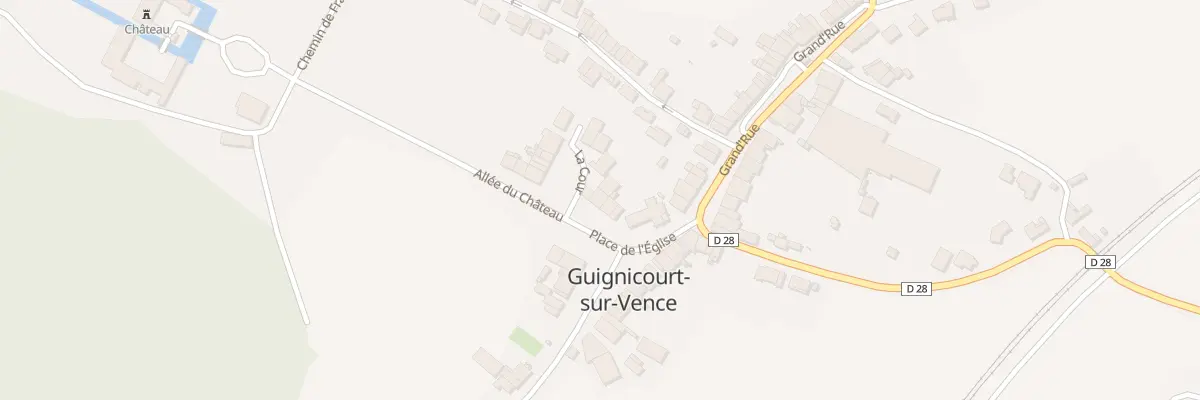 Plan du 16 Pl de l’Eglise à Guignicourt-sur-Vence