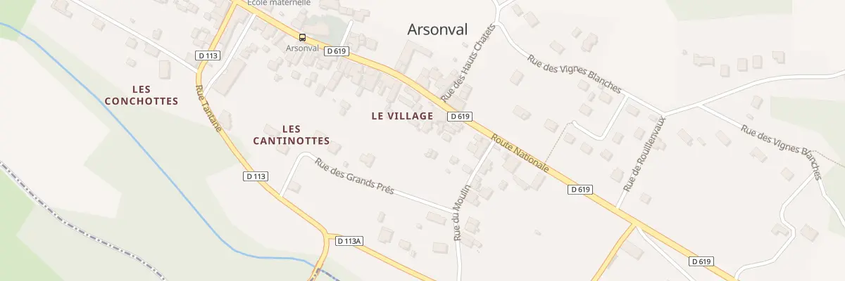 Plan du 17 Rte Nationale à Arsonval