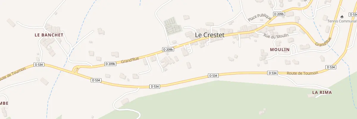 Plan du 290 Gr Grand Rue au Crestet