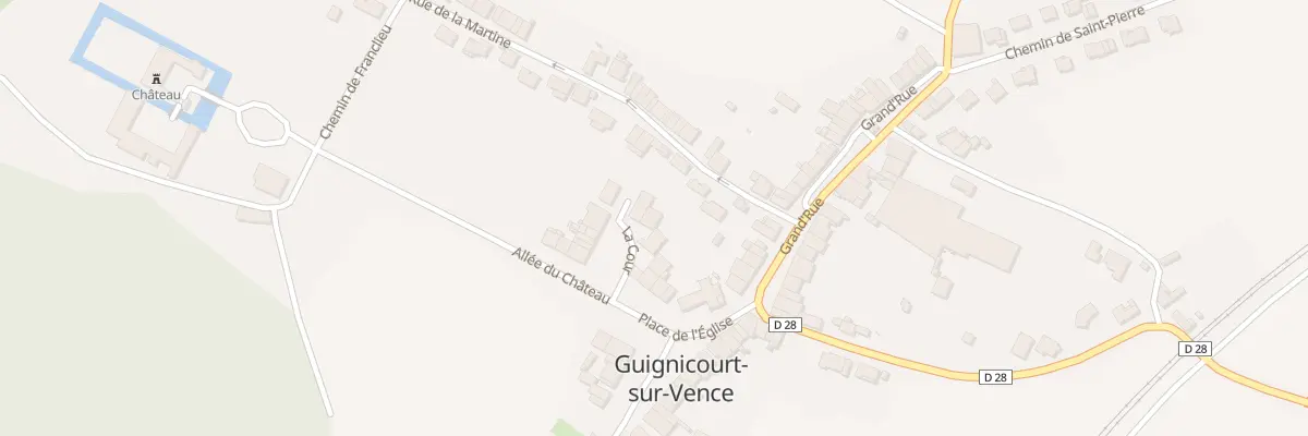 Plan du 6 La Cour à Guignicourt-sur-Vence